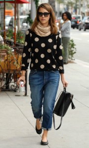 jessica polka dot sweater